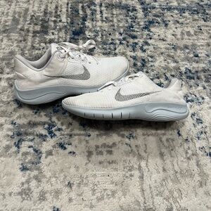 Nike Womens Flex Nature DD9283-100 White Running Shoes Sneakers Size 8.5